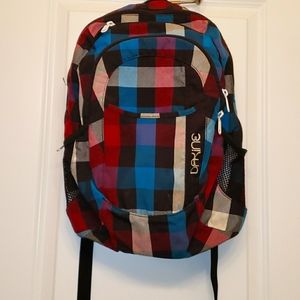 20L plaid Dakine school laptop backpack